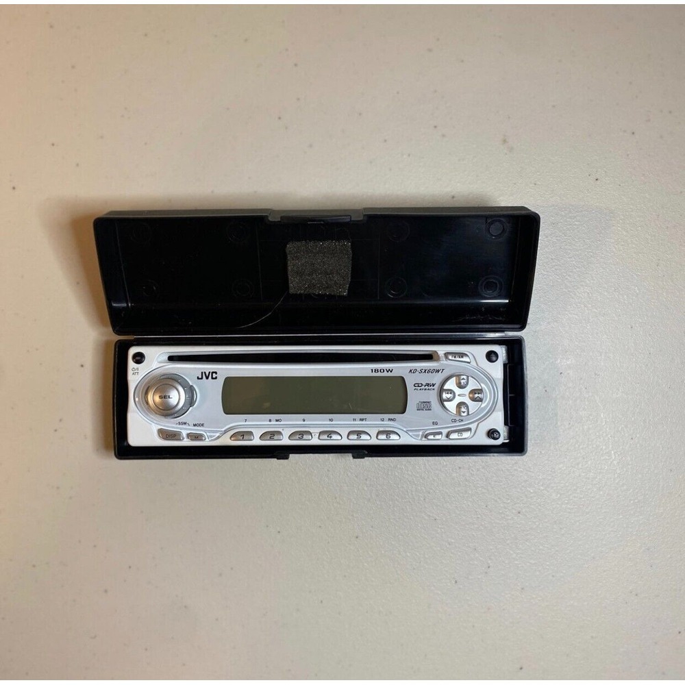 JVC 180W Detachable Face Plate and Case ONLY, Model KD-SX60WT for‎ Car Stereo - Picture 6 of 6